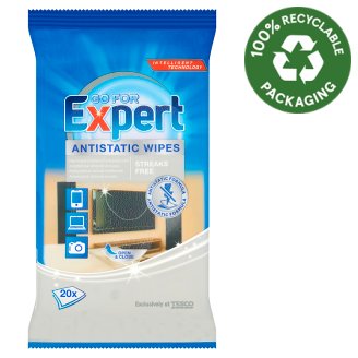 Go For Expert antisztatikus nedves törlőkendők 20 db