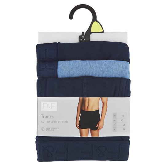 image 1 of F&F Trunks 3 pcs/Pack, XXL, Multicolor