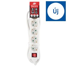 Sky Electric 6-Way Household Socket with Switch and Protective Insulation, in White Colour 5 m