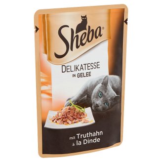 Sheba alutasakos pulykával aszpikban teljes értékű állateledel felnőtt macskák számára 85 g