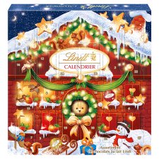 Lindt Teddy Adventi naptár tejcsokoládé különböző ízesítésű töltelékkel 124 g