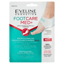 Eveline Cosmetics Foot Care Med+ Professional Exfoliating Mask for Callous, Rough & Dry Heels 1 Pair