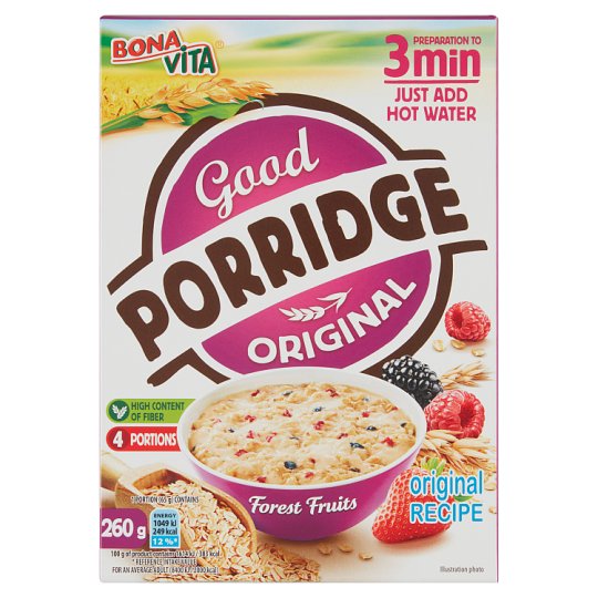 Bona Vita zabkása erdei gyümölccsel 4 x 65 g (260 g)