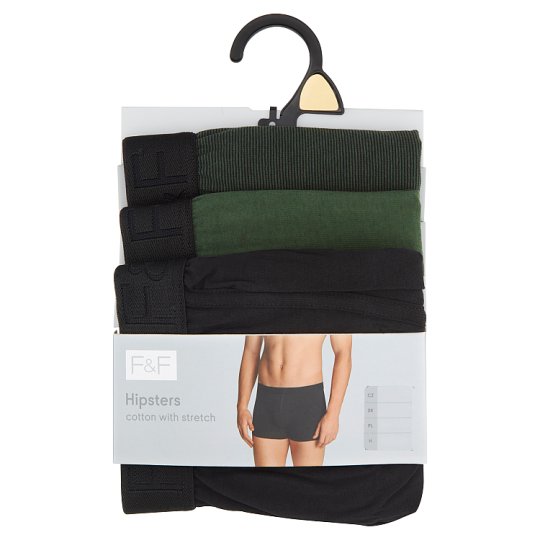 image 1 of F&F Men Khaki Hipsters 3 pcs/Pack, L, Khaki