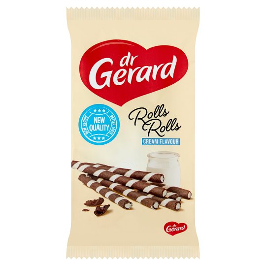 Dr Gerard Rolls Rolls tejszín ízű krémmel töltött kakaós ostyarúd 160 g