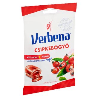 Verbena töltött keménycukorka csipkebogyó kivonattal és C vitaminnal 60 g