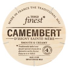 Tesco Finest Camembert Fat Soft Cheese Aged with White Mold 250 g