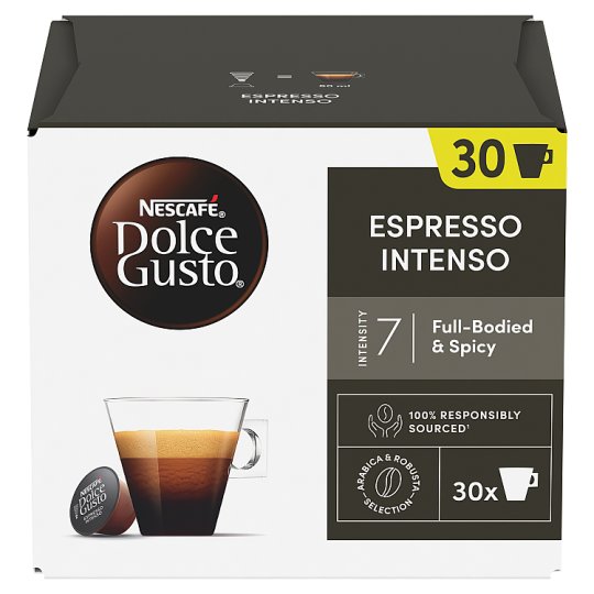 NESCAFÉ Dolce Gusto Espresso Intenso Roast & Ground Coffee Pods 30 pcs