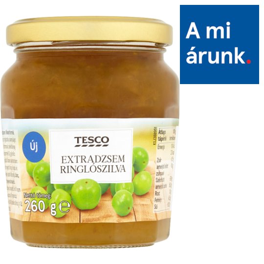 Tesco ringlószilva extradzsem 260 g