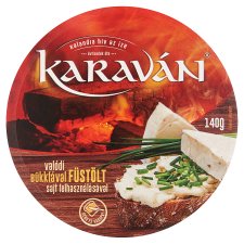 Karaván Smoked Flavoured, Spreadable, Fat, Processed Cheese 8 pcs 140 g