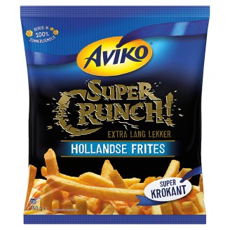 Aviko Super Crunch! elősütött és gyorsfagyasztott hasábburgonya extra ropogós bevonattal 750 g