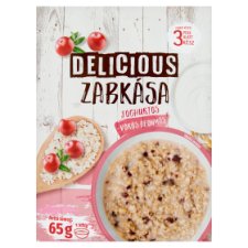 Delicious joghurtos-vörös áfonyás zabkása 65 g