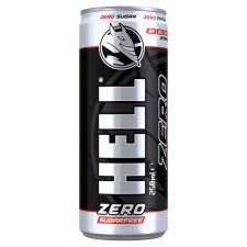 HELL Zero Tuttifrutti Flavoured Non-Alcoholic Carbonated Drink with Caffeine 250 ml