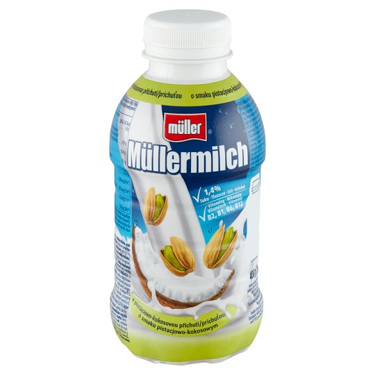 Müller Müllermilch Pistachio-Coconut Flavored Low Fat Milk Drink 380 ml