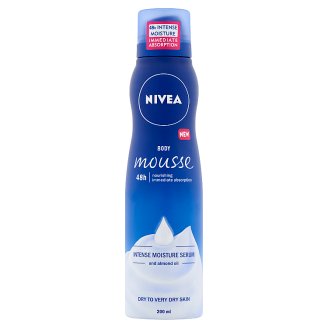 NIVEA intenzív testápoló hab mélyhidratáló szérummal és mandulaolajjal 200 ml