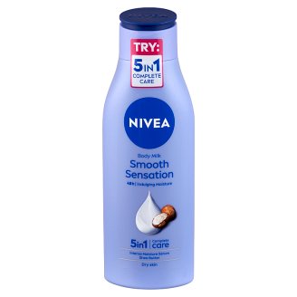 NIVEA Smooth Sensation testápoló tej száraz bőrre mélyhidratáló szérummal és shea vajjal 250 ml