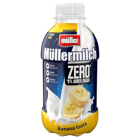 Müller Müllermilch Zero Banana Flavoured LowFat Milk Drink with