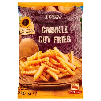 Tesco Quick-Frozen, Pre-Baked Crinkle Cut Fries 750 g - Tesco Groceries