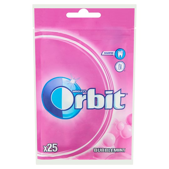 Orbit Bubblemint gyümölcs- és mentaízű cukormentes rágógumi édesítőszerrel 35 g