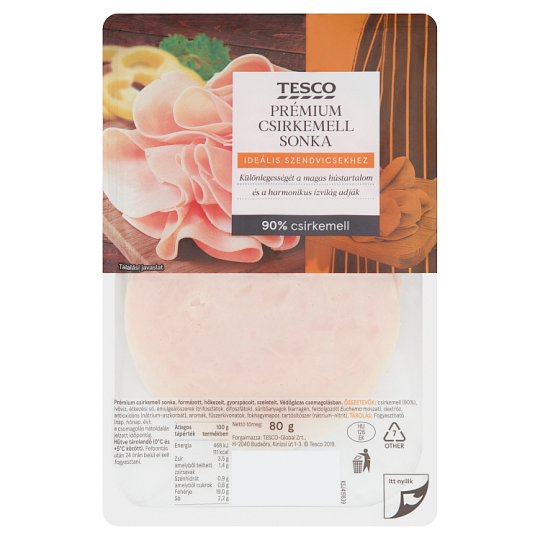 Tesco prémium csirkemell sonka 80 g