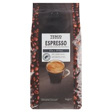 Tesco Espresso pörkölt, szemes kávé 1 kg