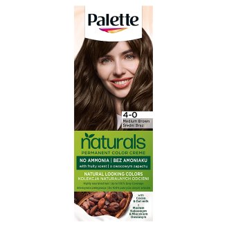 Schwarzkopf Palette Permanent Naturals Color Creme ápoló krémhajfesték 4-0 középbarna (700)