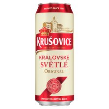 Krušovice Světlé eredeti cseh import világos sör 4,2% 0,5 l doboz