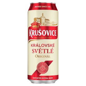 Krušovice Světlé eredeti cseh import világos sör 4,2% 0,5 l
