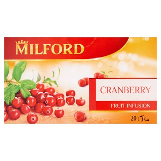 Milford vörös áfonya aromásított gyümölcstea 20 filter 46 g