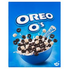 Oreo O's ropogós, kakaó ízű búzakarikák és vanília ízű rizskorongok, vitaminokkal 320 g