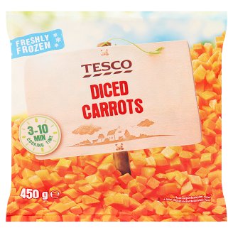 Tesco Value gyorsfagyasztott sárgarépakocka 450 g