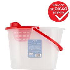 Tesco Home piros felmosóvödör 10 l-es, 36 x 27 x 25 cm