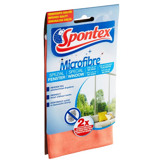 Spontex Microfiber Glass Cleaning Cloth Tesco Groceries