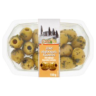 Perla zöld olajbogyó fűszerekkel marinálva 150 g