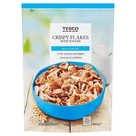 Tesco pirított, cukrozott gabonapehely joghurt ízű bevonattal 250 g