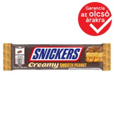 Snickers Creamy tejcsokoládé földimogyorókrémmel karamellával 2 x 18,25 g (36,5 g)