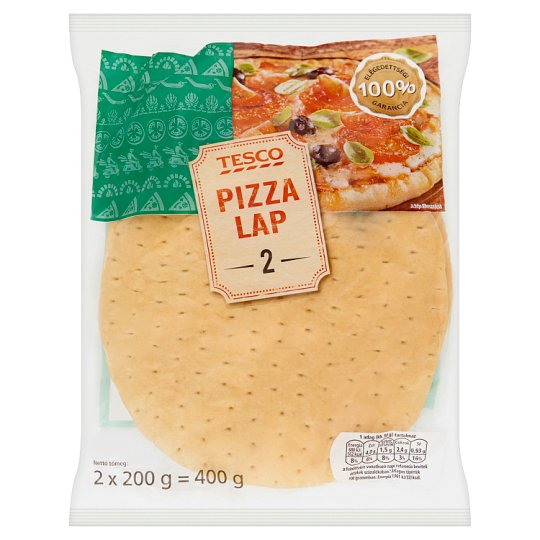 Tesco pizza lap 2 db 400 g