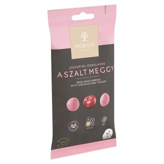 Nobilis joghurtos, fehércsokoládés aszalt meggy 100 g