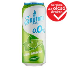 Soproni lime-mentás alkoholmentes sörital 0,0% 500 ml 