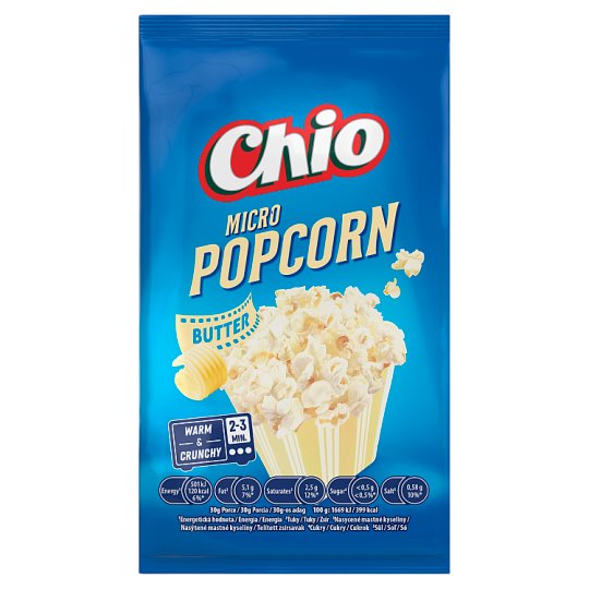Chio Butter Micro Popcorn 80 g Tesco Online, Tesco From Home, Tesco Doboz