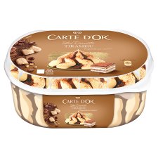 Carte D'Or Tiramisu Flavored Ice Cream with Coffee Sauce and Coffee Sponge Cakes 825 ml