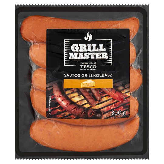 Grill Master sajtos grillkolbász 300 g