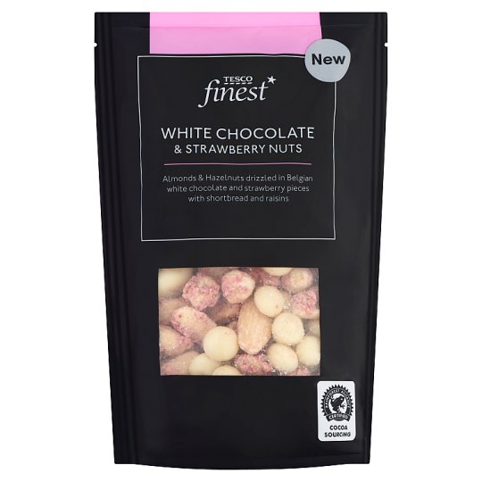 Tesco Finest White Chocolate & Strawberry Nuts 165 g Tesco Online