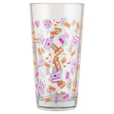 Kazetta mintás üveg pohár 370 ml-es