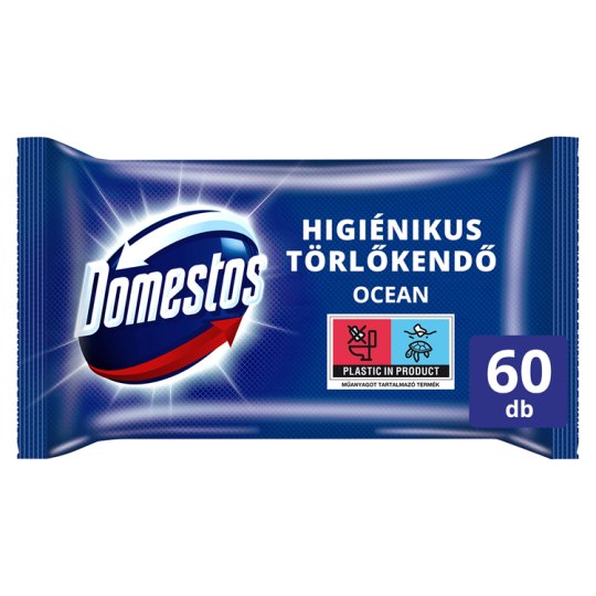 DOMESTOS Higiénikus Törlőkendő Ocean 60 db