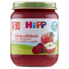 HiPP BIO alma céklával gyümölcs- és zöldségkészítmény bébidesszert 5 hónapos kortól 125 g