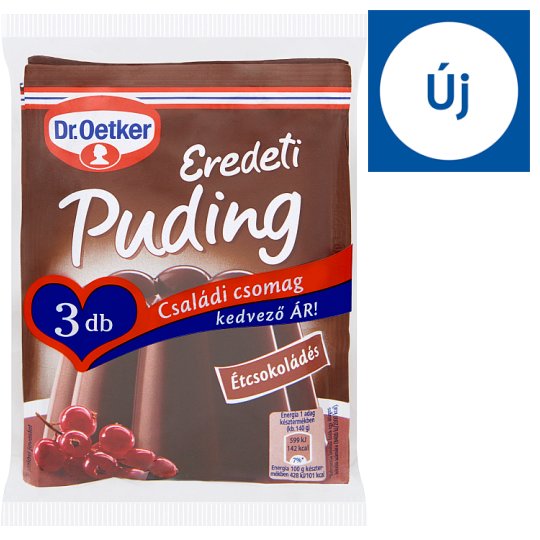 Dr. Oetker Eredeti Puding étcsokoládés pudingpor 3 x 52 g