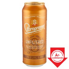 Staropramen Unfiltered minőségi világos, szűretlen sör 5% 0,5 l 