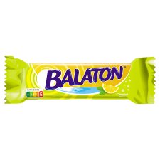 Balaton Wafer Filled with Lemon Flavoured, Coated in Cocoa Milk Dollop 27 g