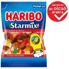 Haribo Starmix gyümölcs- és kólaízű gumicukorka 80 g